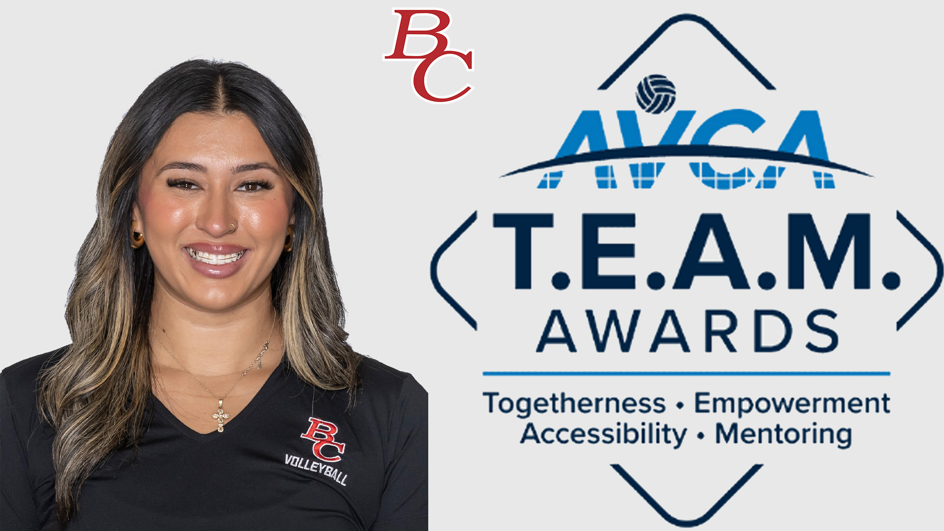 Interim Head Coach Penelope Zepeda receives  AVCA T.E.A.M Award